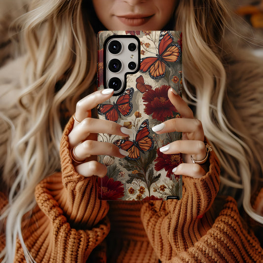 🧡 Autumn Ember Monarch Protective Phone Case