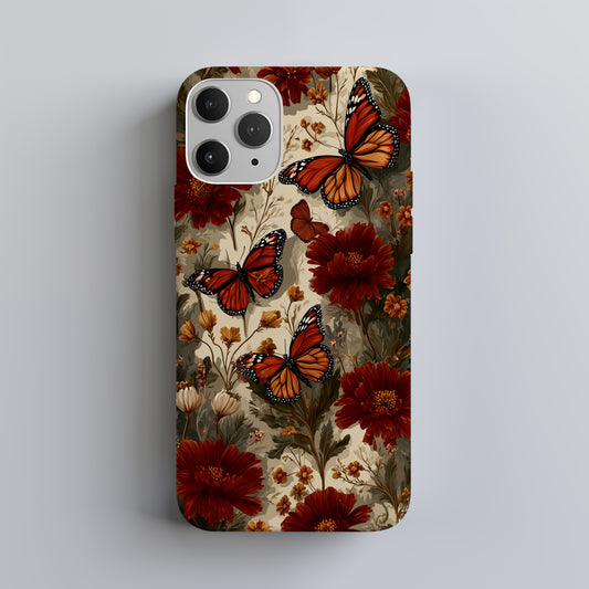 🧡 Autumn Ember Monarch Protective Phone Case
