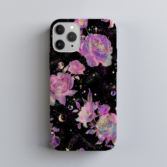 Celestial Aurora Floral Protective Phone Case