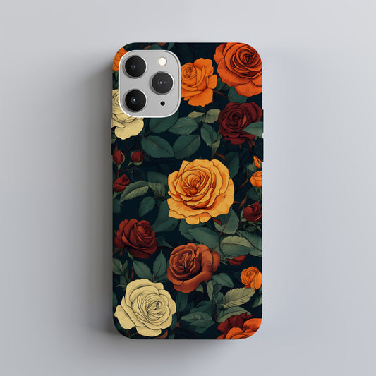 Autumn Rose Garden Protective Phone Case