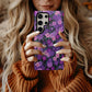 Violet Whisper Garden – Elegant Floral Protective Phone Case