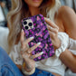 Violet Whisper Garden – Elegant Floral Protective Phone Case