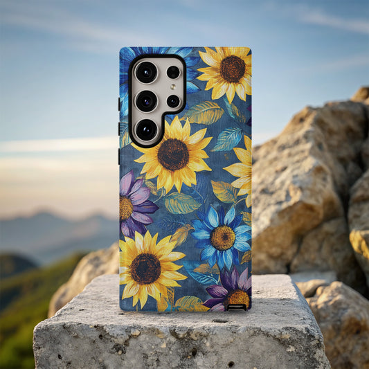 🌻 “Vibrant Sunflower Spectrum” Protective Phone Case
