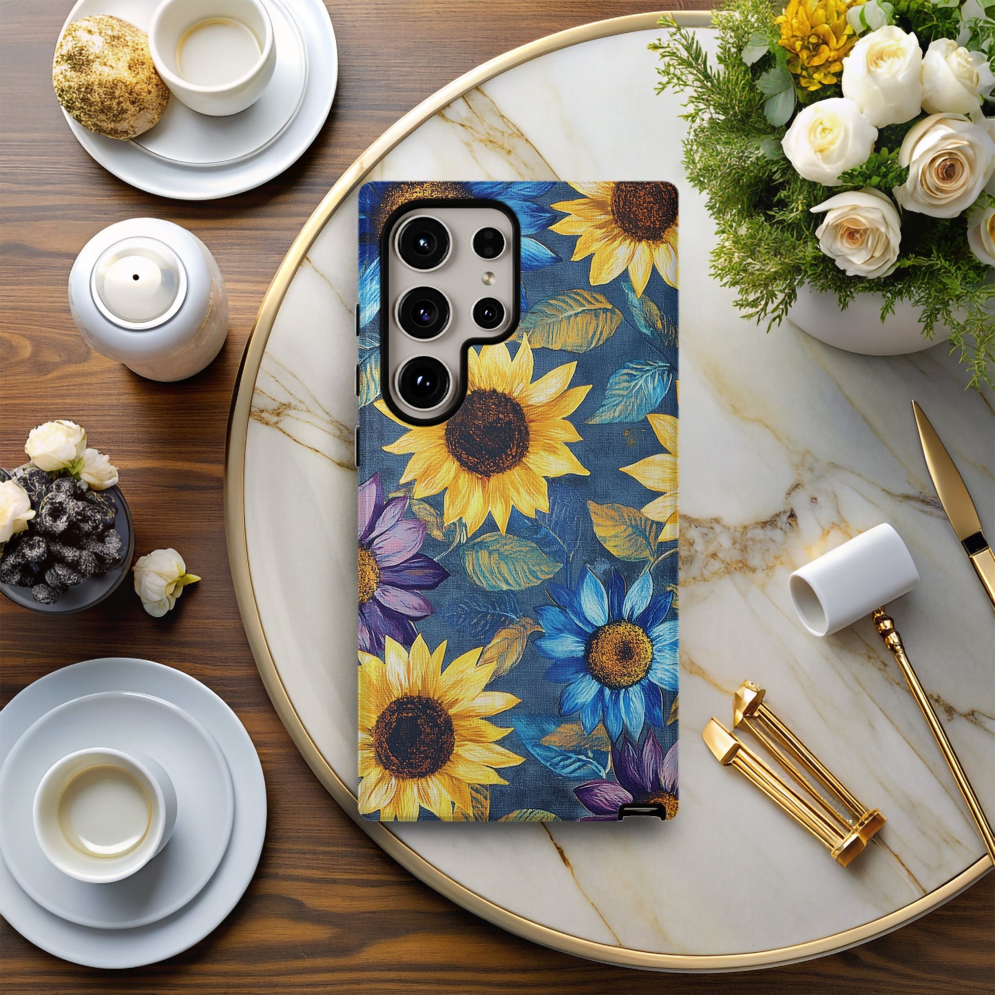 🌻 “Vibrant Sunflower Spectrum” Protective Phone Case