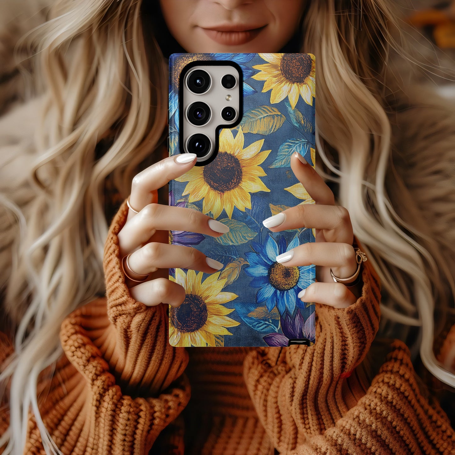 🌻 “Vibrant Sunflower Spectrum” Protective Phone Case