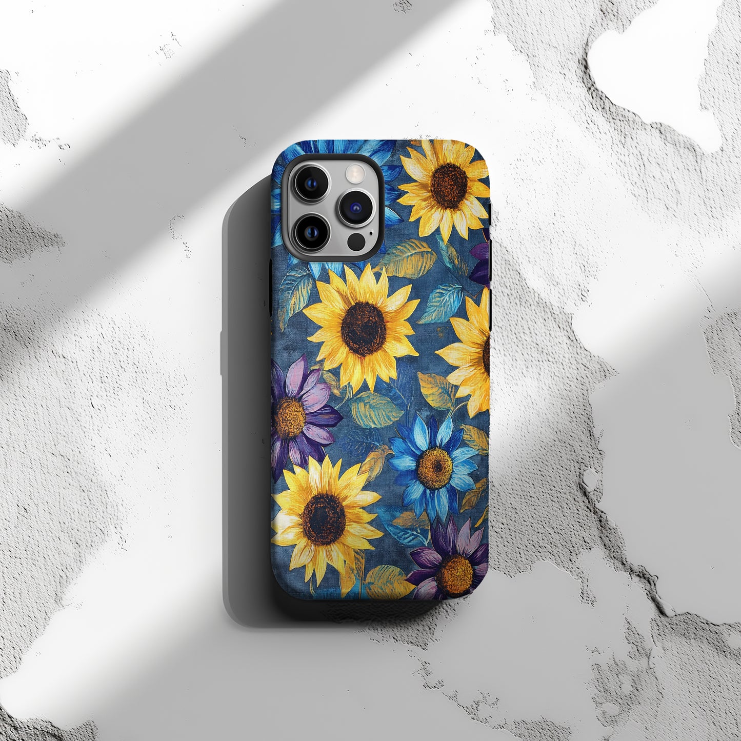 🌻 “Vibrant Sunflower Spectrum” Protective Phone Case