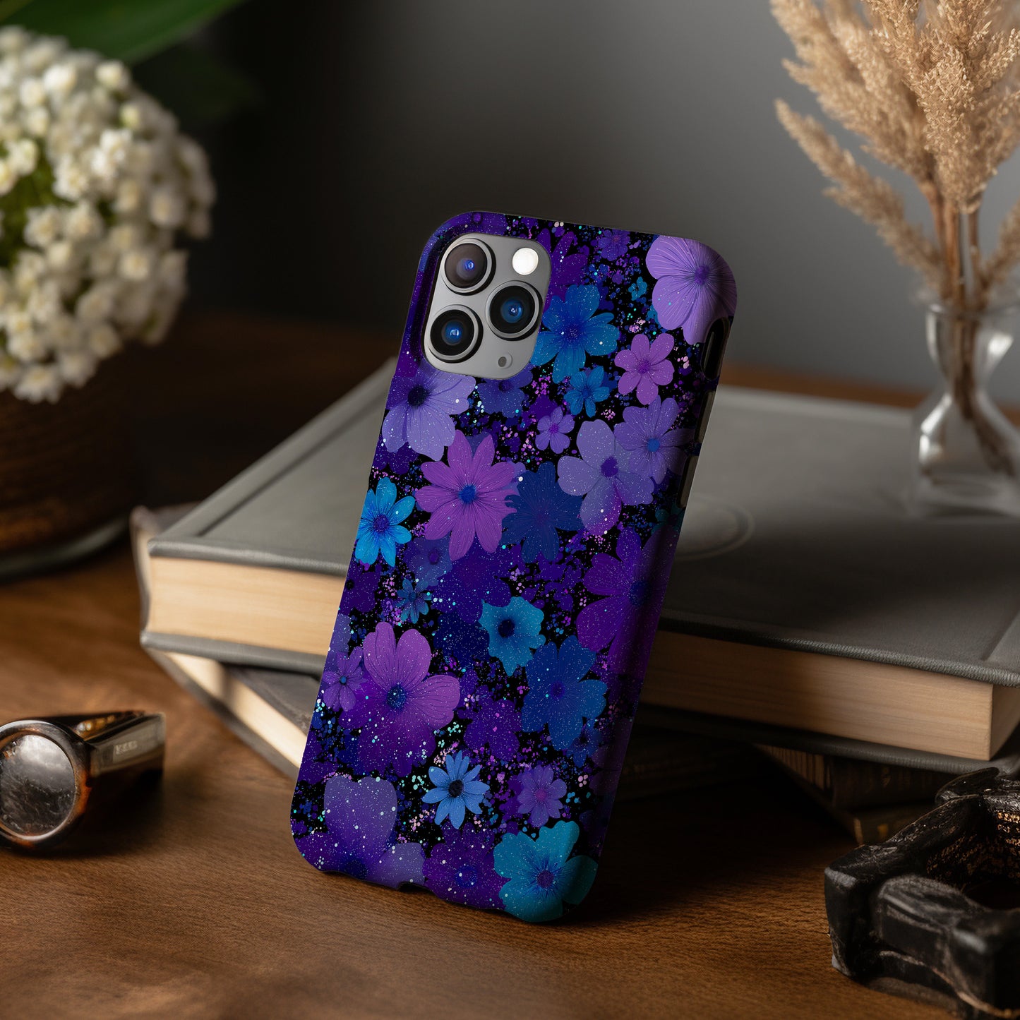 💙💜 “Cosmic Night Garden” Protective Phone Case