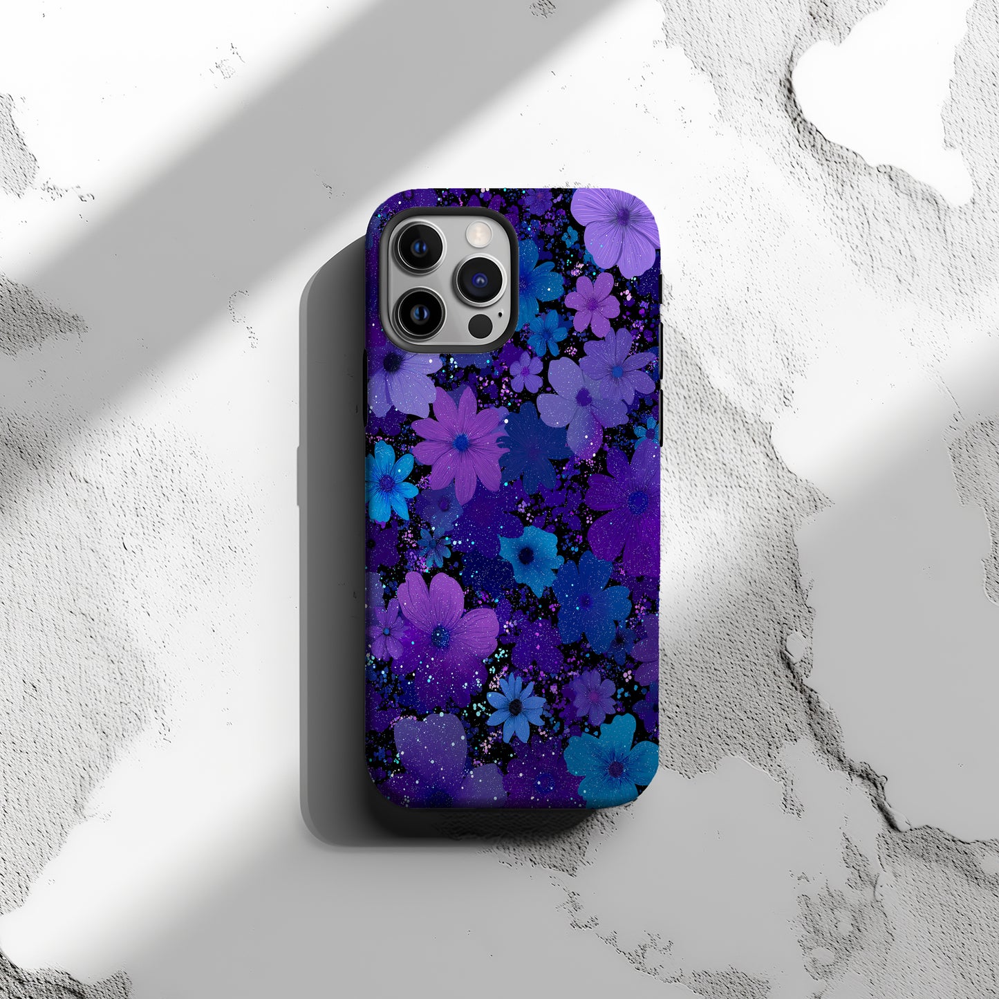 💙💜 “Cosmic Night Garden” Protective Phone Case
