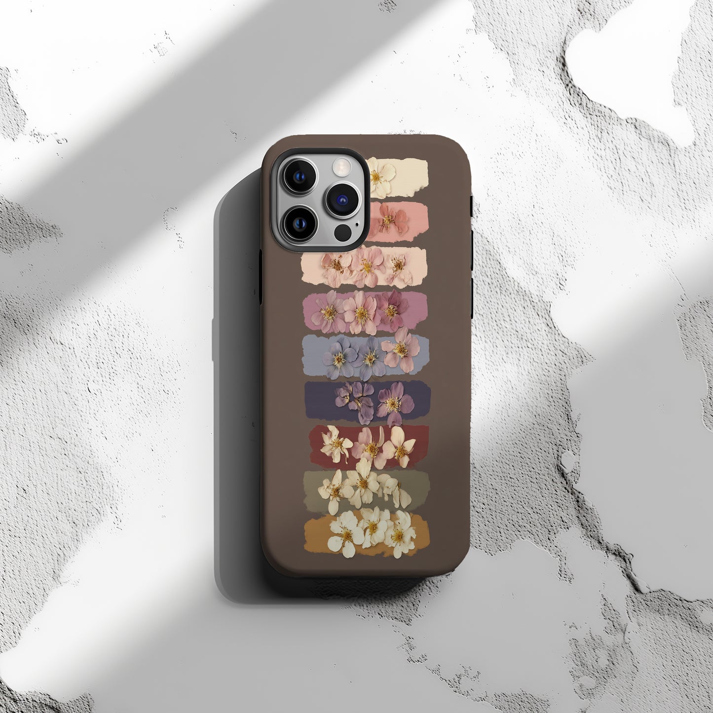 🌼 “Vintage Pressed Petal Palette” Protective Phone Case
