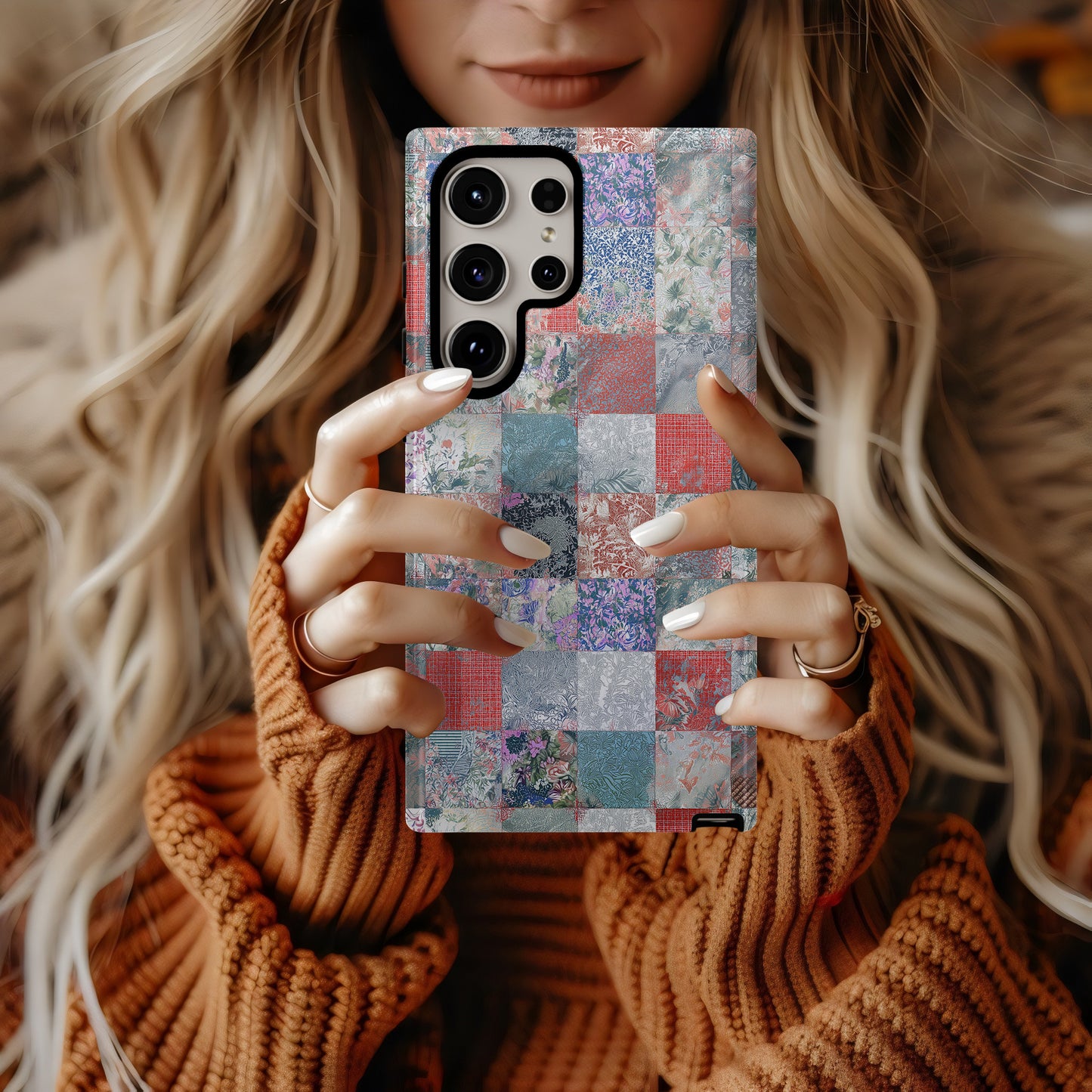Vibrant Garden Patchwork Protective Phone Case