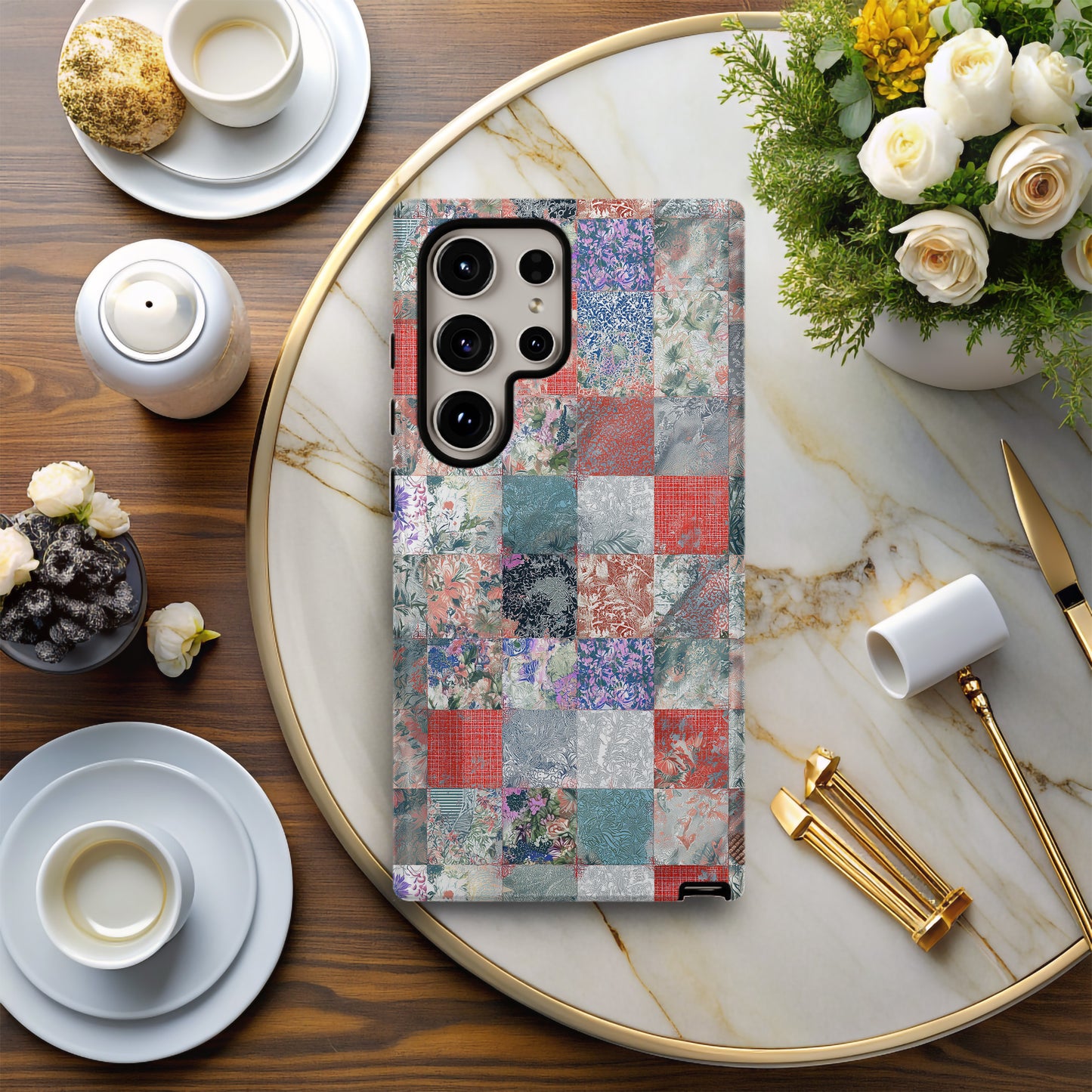 Vibrant Garden Patchwork Protective Phone Case