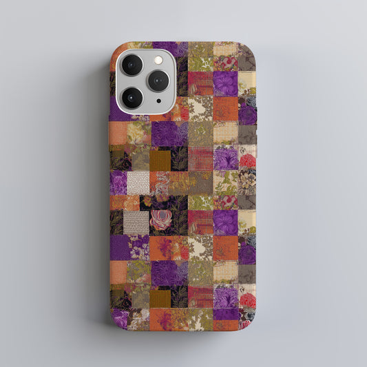 Autumn Bloom Patchwork Protective Phone Case
