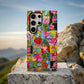 Tropical Bloom Patchwork Protective Phone Case