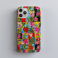 Tropical Bloom Patchwork Protective Phone Case