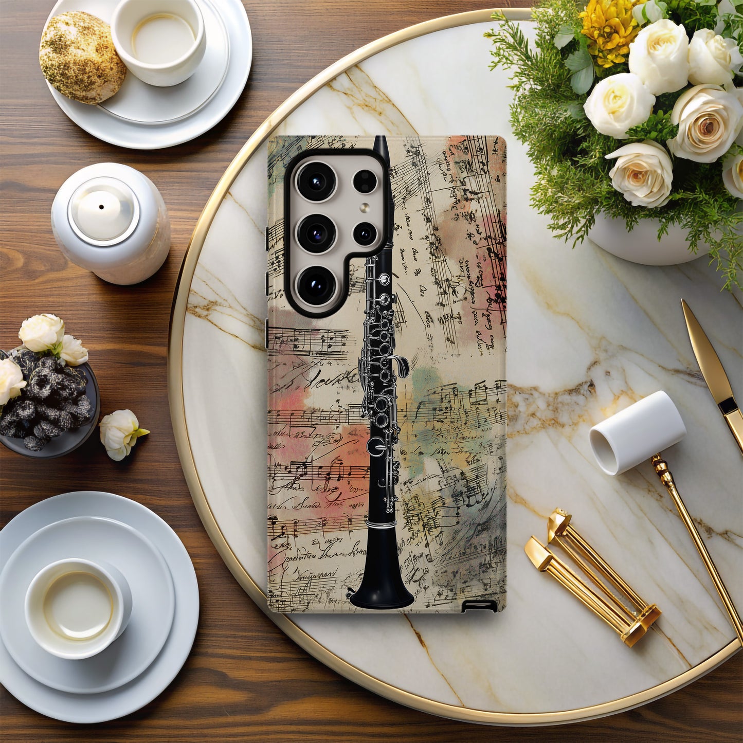 :  🎼 Vintage Clarinet Phone Case