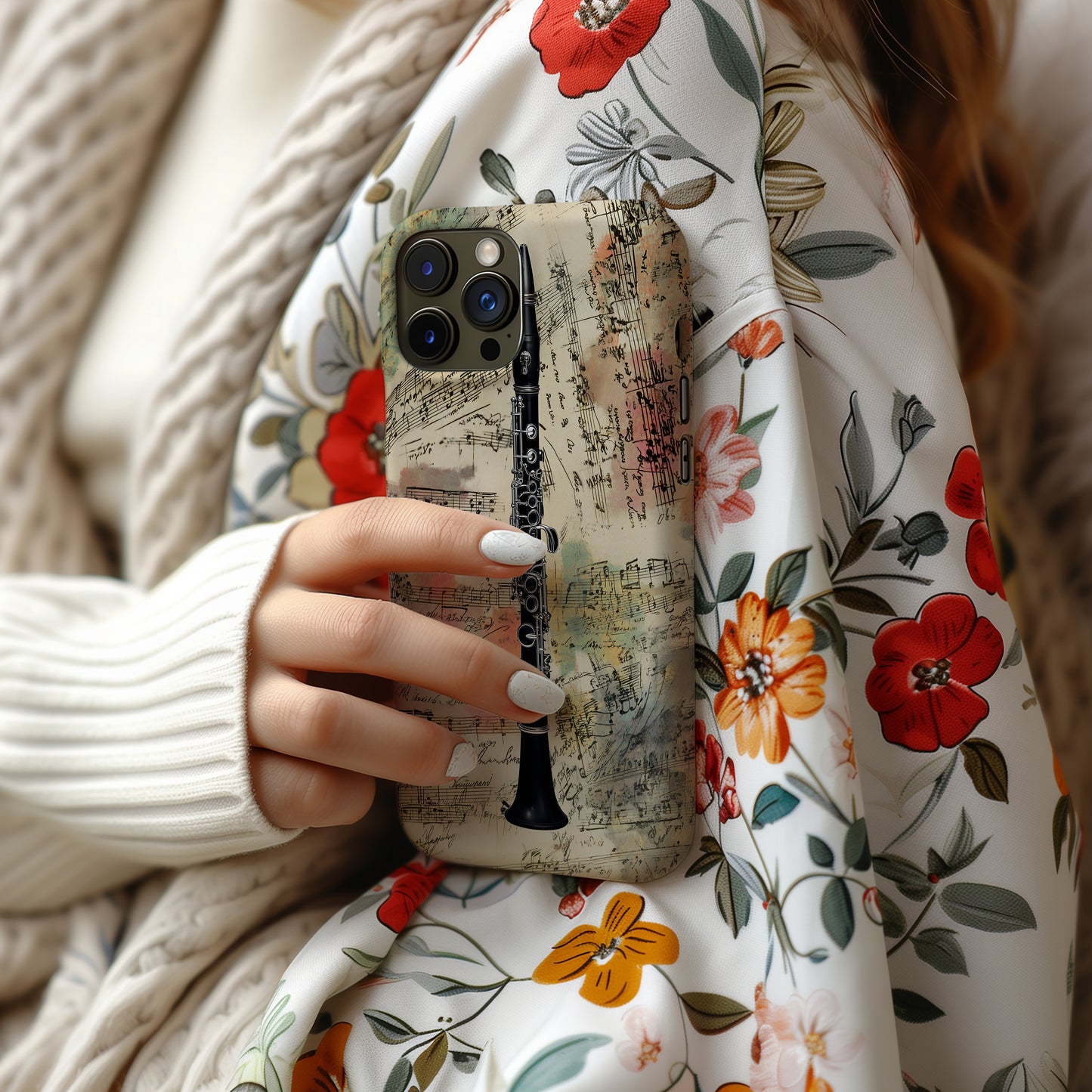 :  🎼 Vintage Clarinet Phone Case