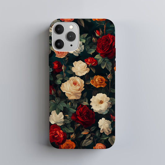 🌹 Midnight Heirloom Roses Protective Phone Case