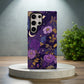 Midnight Violet Bloom Protective Phone Case