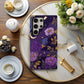 Midnight Violet Bloom Protective Phone Case