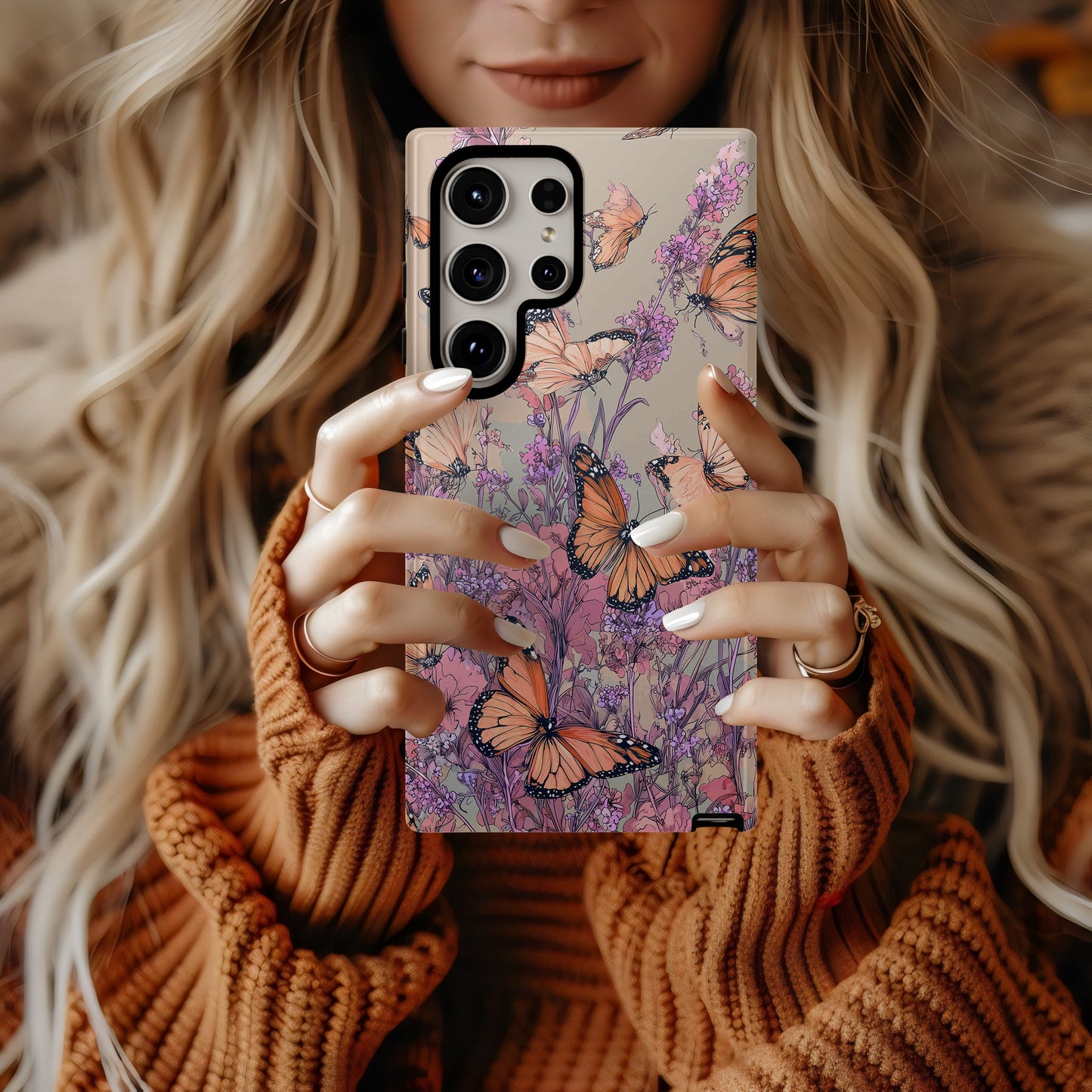 🦋 Monarch Meadow – Butterfly Garden Protective Phone Case 🦋