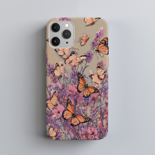 🦋 Monarch Meadow – Butterfly Garden Protective Phone Case 🦋