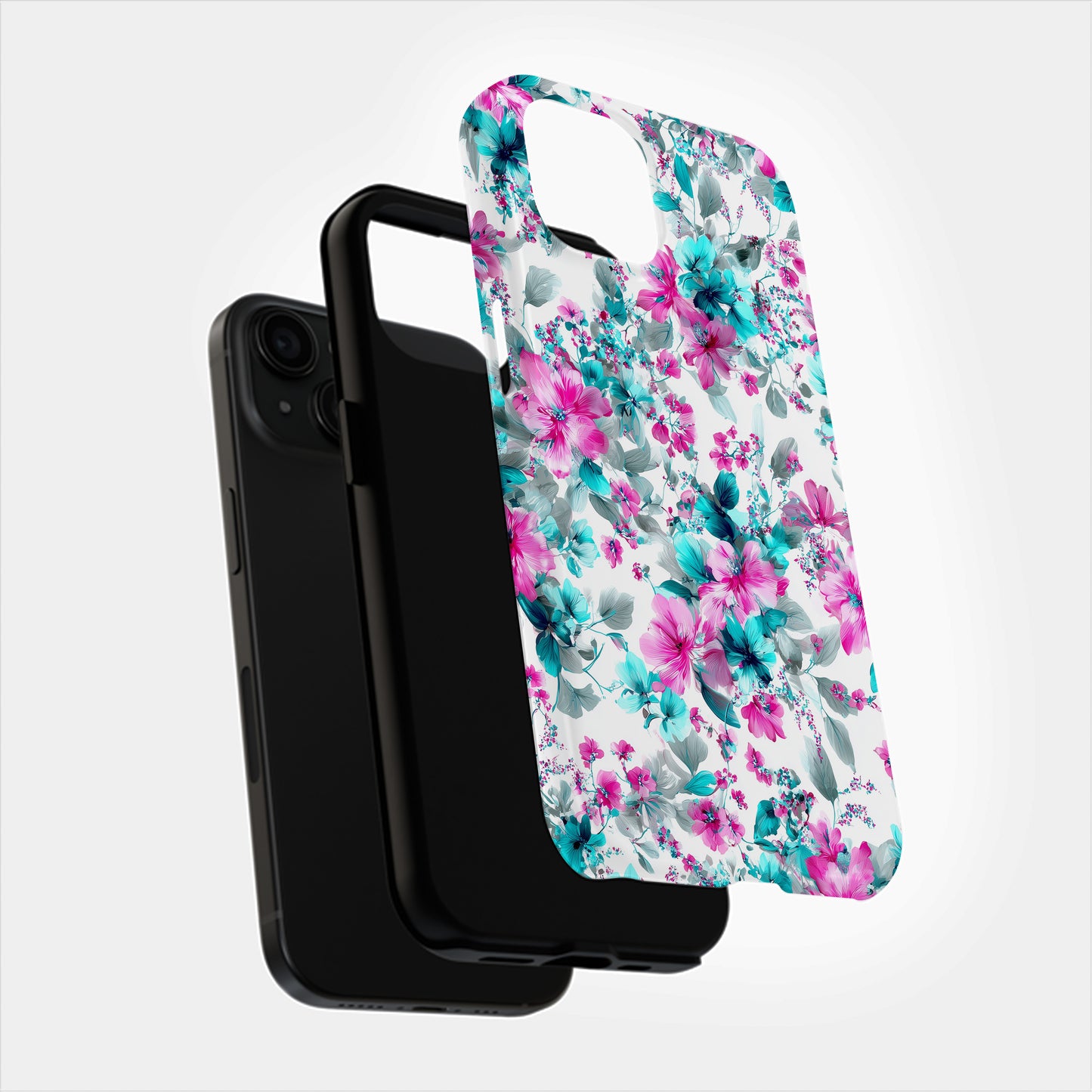 🌺 Tropical Breeze Floral Protective Phone Case