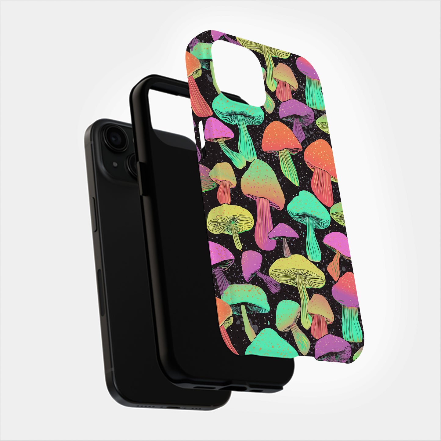🍄 Cosmic Glow Mushroom Protective Phone Case