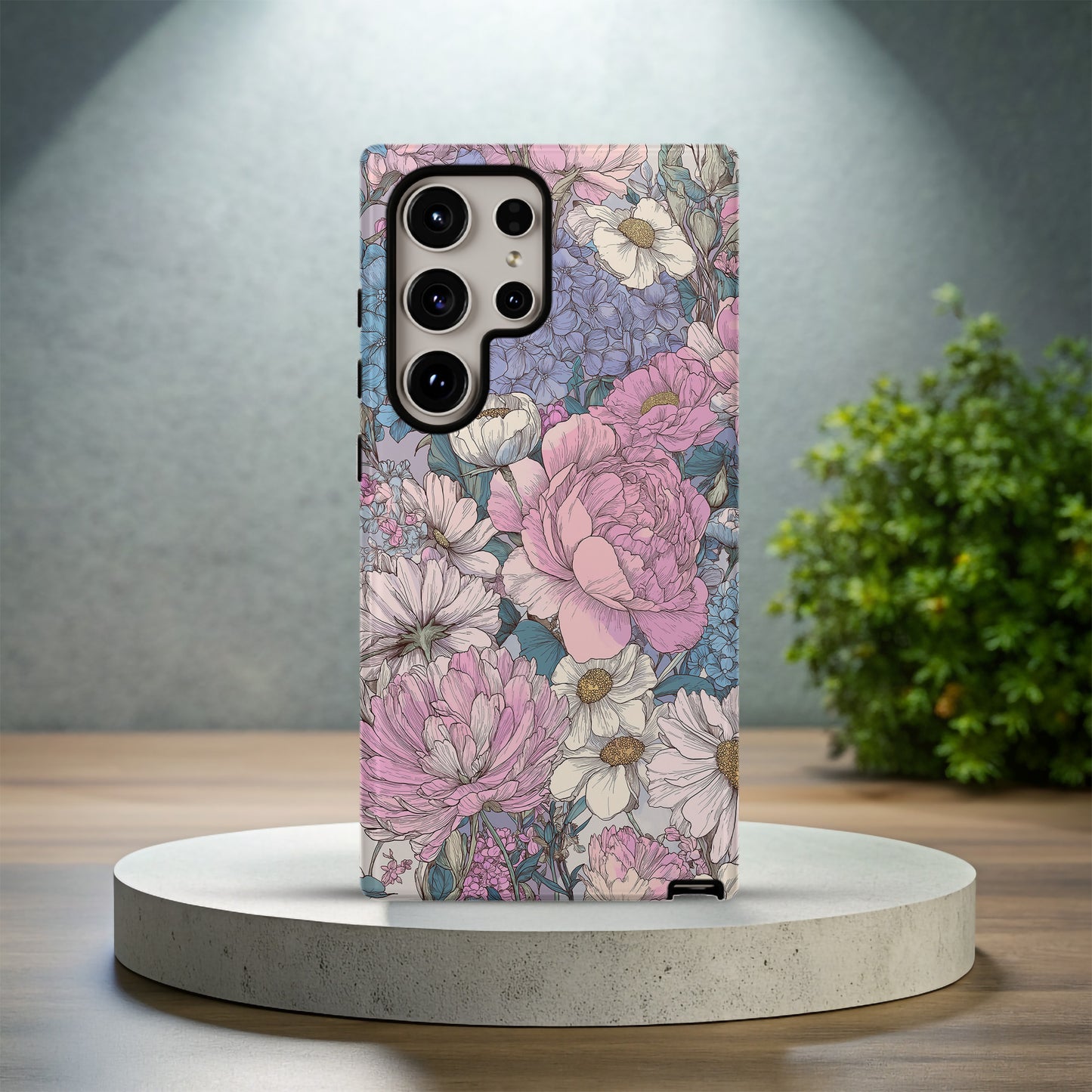 🌸 Vintage Bloom Garden Protective Phone Case