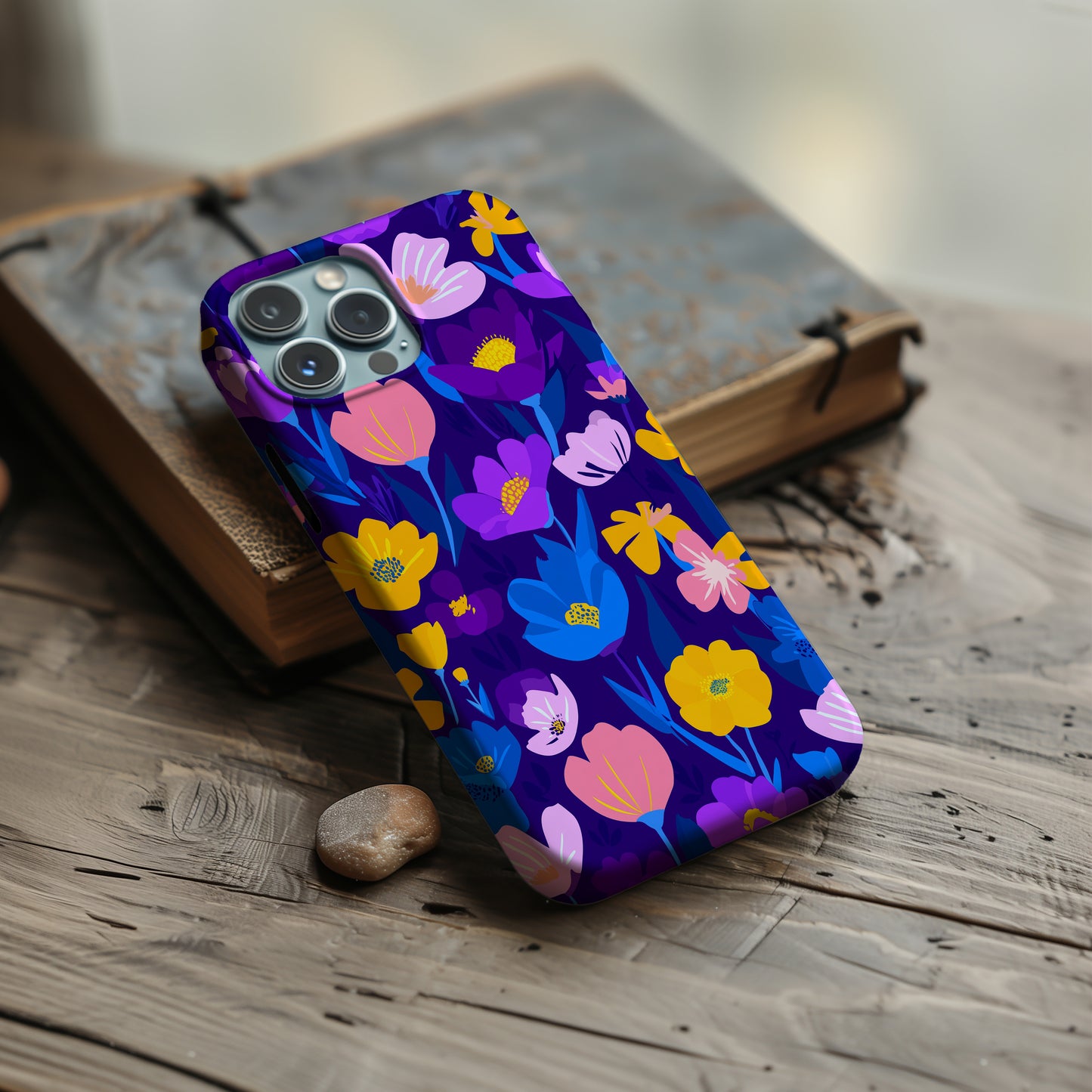 🌺 Midnight Bloom Floral Protective Phone Case 🌺