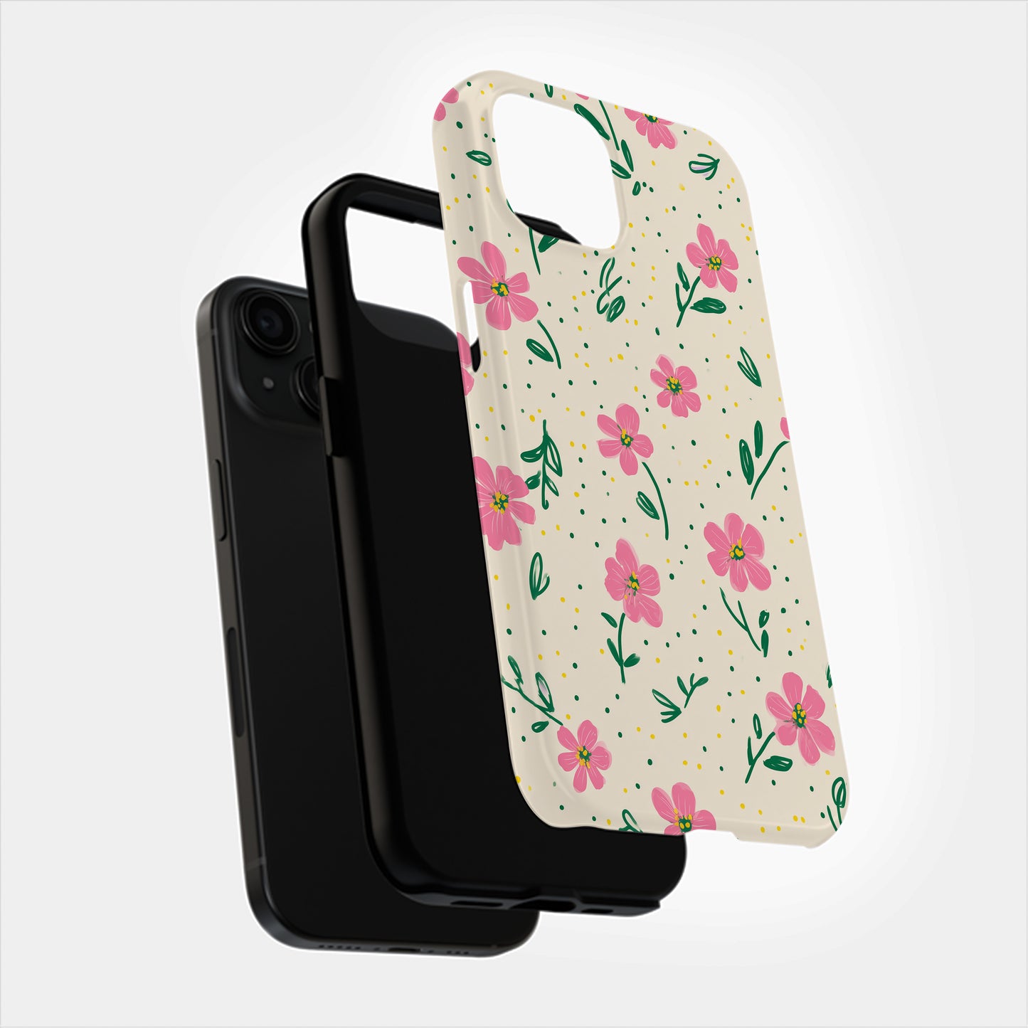 🌸 Sweet Meadow Pink Floral Protective Phone Case 🌸