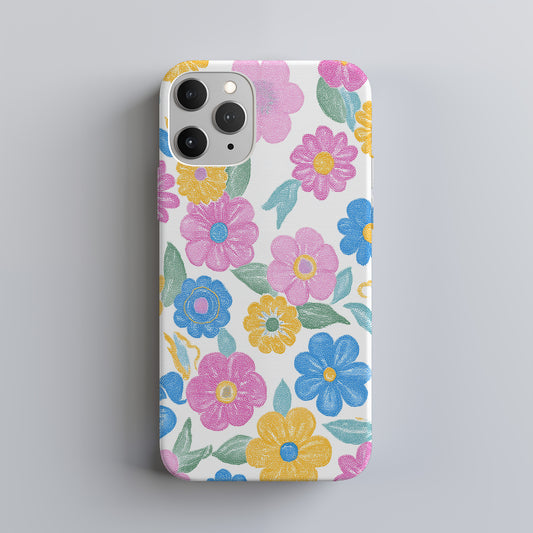 🌼 Retro Pop Bloom Protective Phone Case