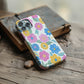 🌼 Retro Pop Bloom Protective Phone Case