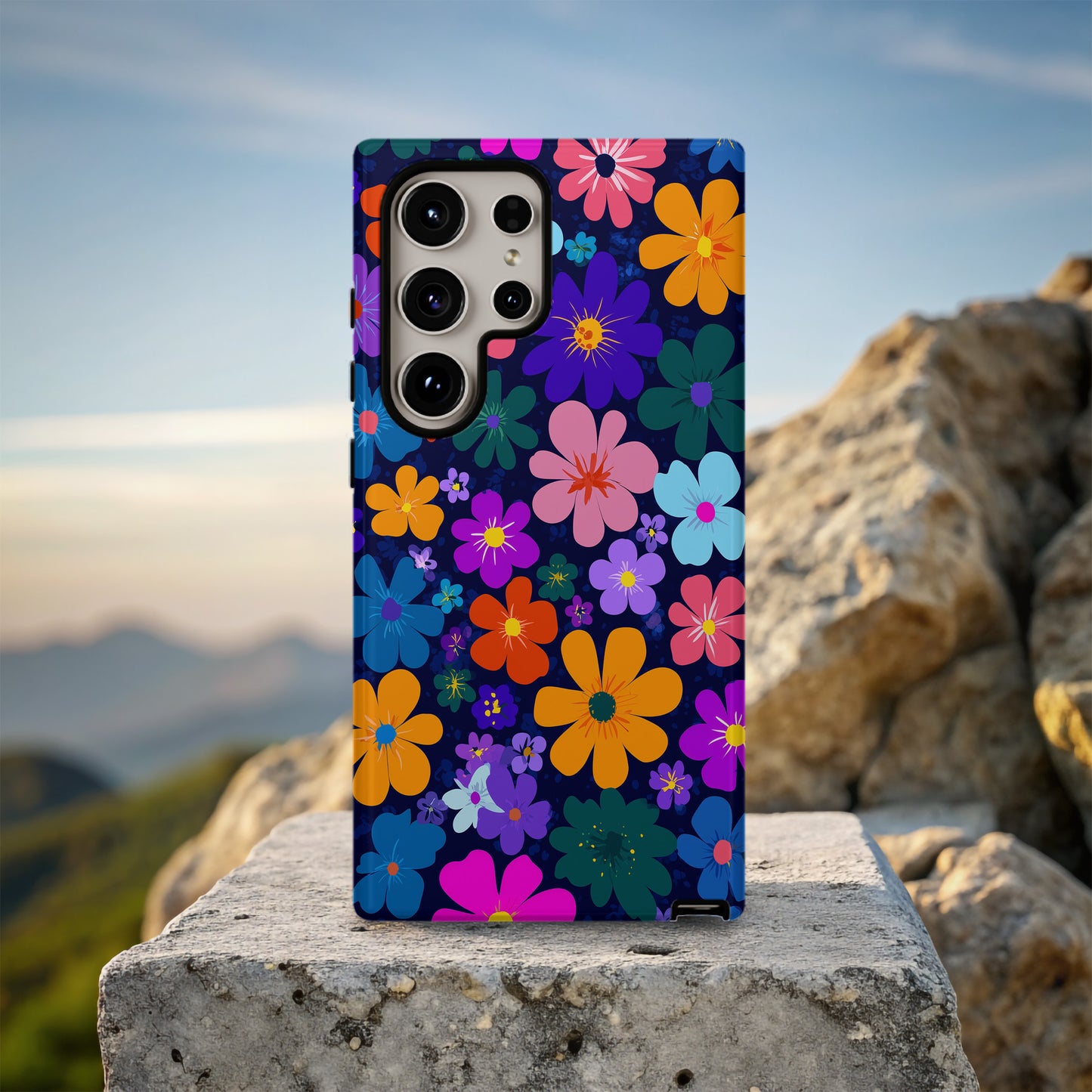 🌙 Midnight Bloom Protective Phone Case