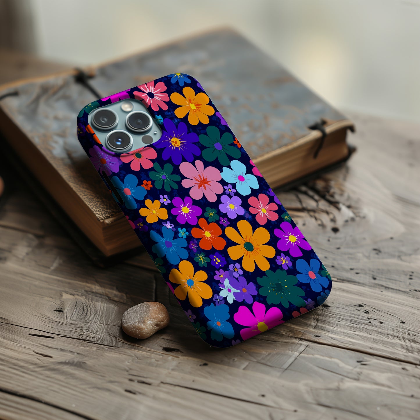 🌙 Midnight Bloom Protective Phone Case
