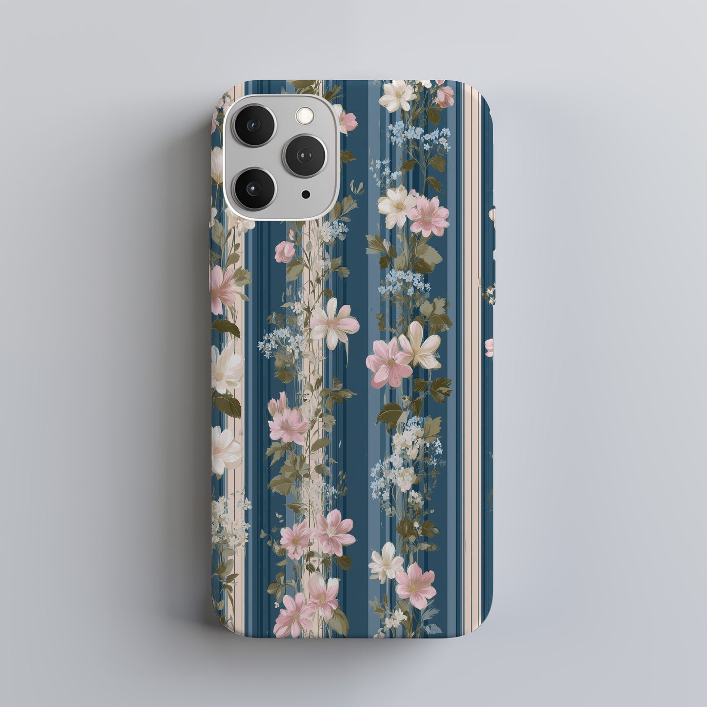🌿 Vintage Stripe Garden Protective Phone Case