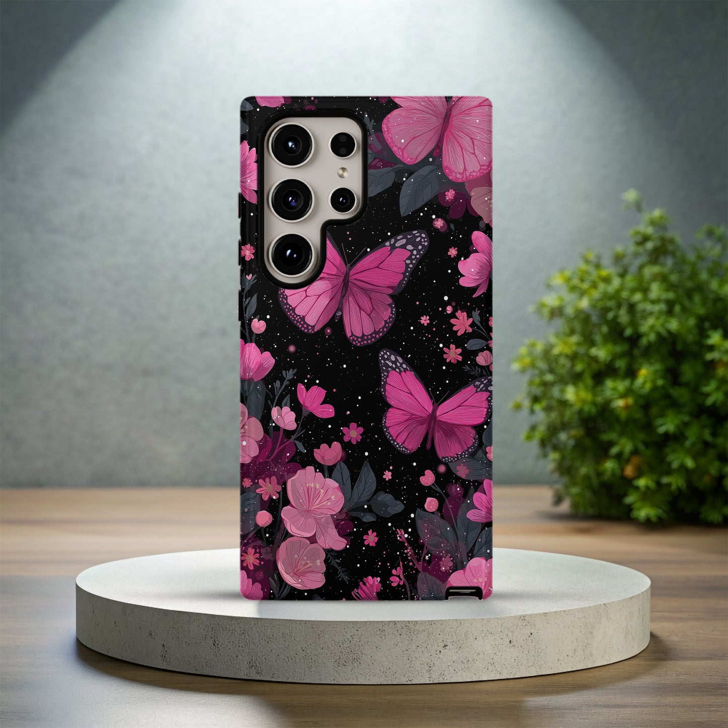 Pink Butterfly Garden Phone Case