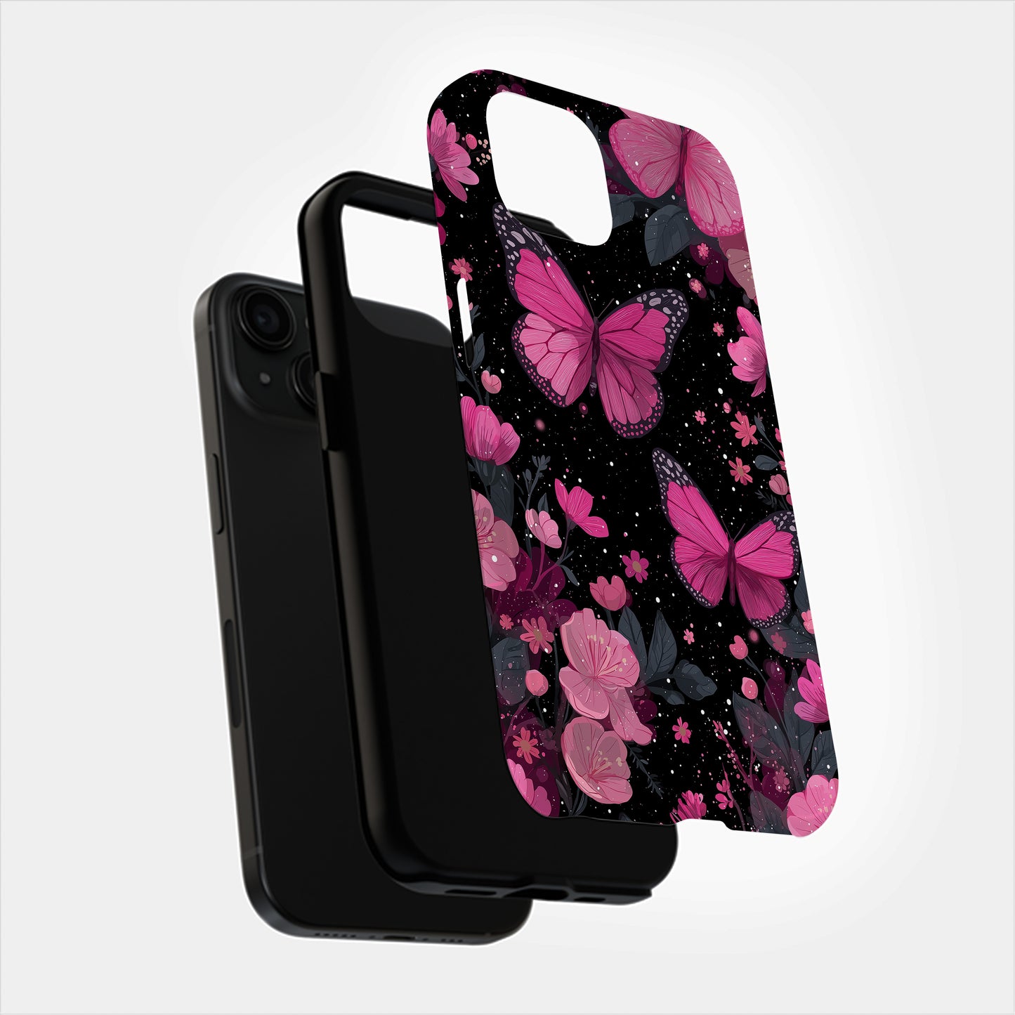Pink Butterfly Garden Phone Case