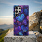 Galaxy Heart Aesthetic Phone Case – Purple & Blue Cosmic Love Design