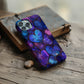 Galaxy Heart Aesthetic Phone Case – Purple & Blue Cosmic Love Design