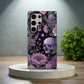 💀🌸 Midnight Bloom Skull Protective Phone Case