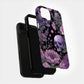 💀🌸 Midnight Bloom Skull Protective Phone Case
