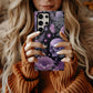 💀🌸 Midnight Bloom Skull Protective Phone Case