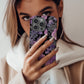 💀🌸 Midnight Bloom Skull Protective Phone Case