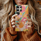 🌼 Retro Sunset Bloom Protective Phone Case