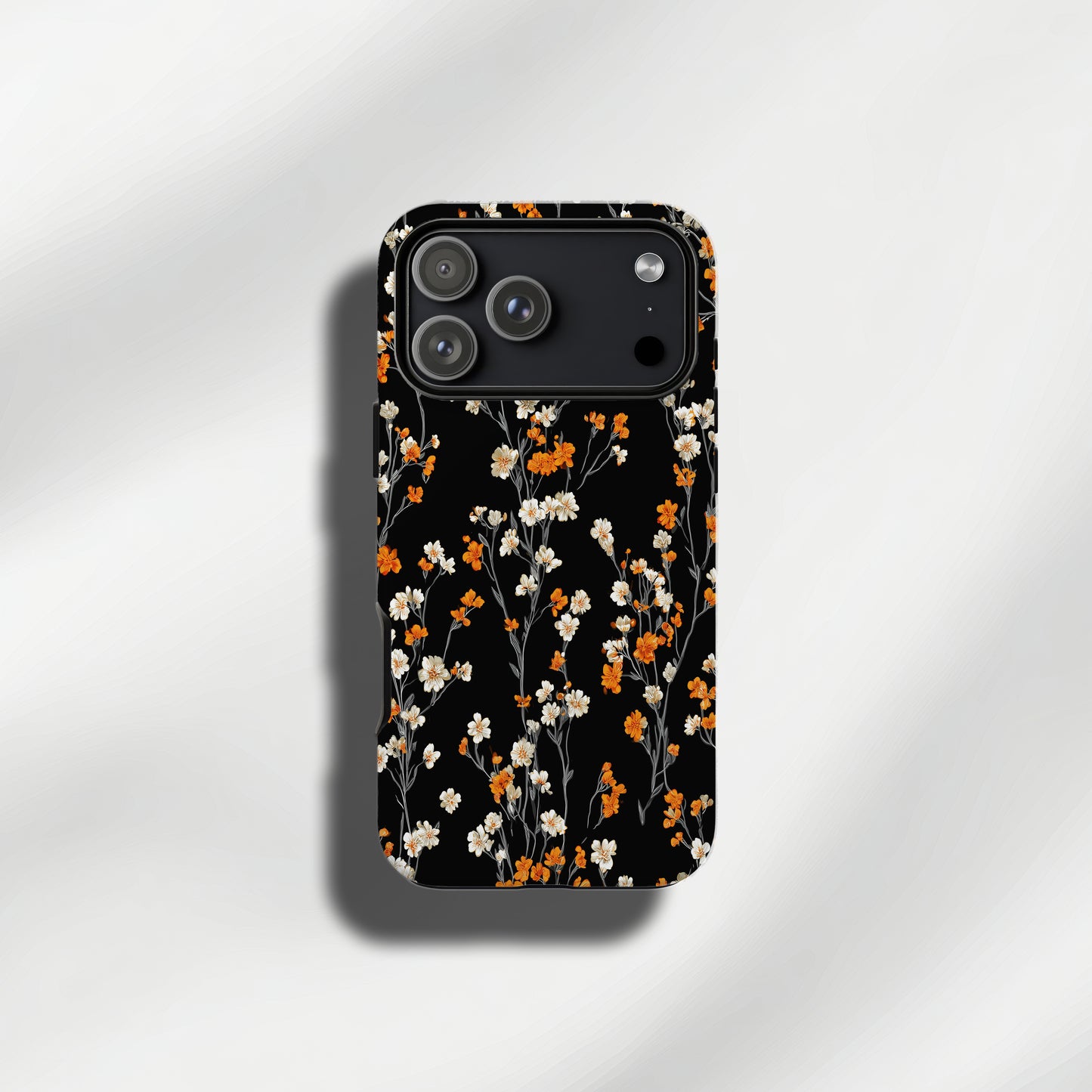 Midnight Bloom Floral Protective Phone Case