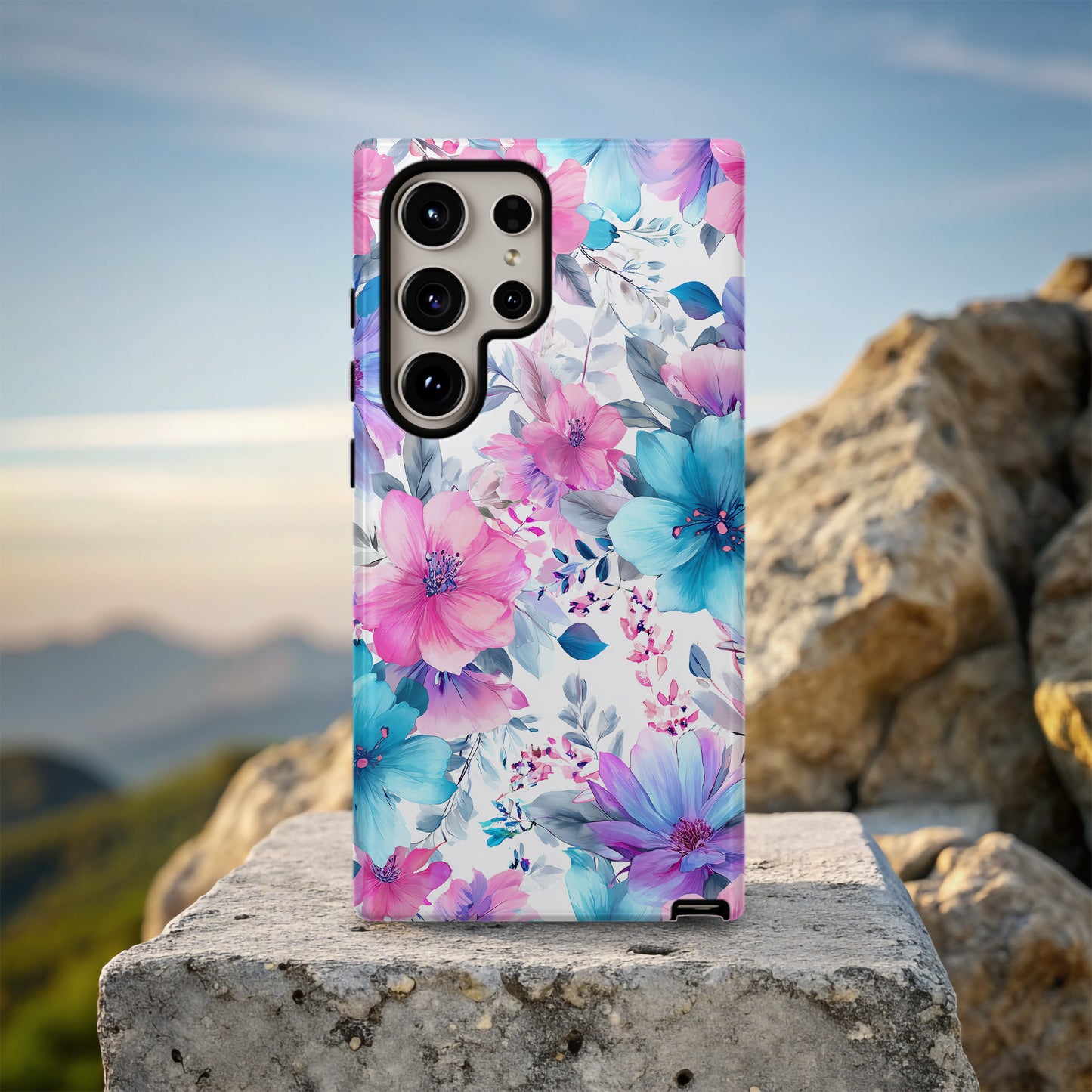 Pastel Bloom Garden Protective Phone Case