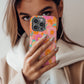 Retro Bloom Swirl Protective Phone Case
