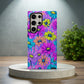 Neon Daisy Pop Protective Phone Case