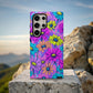 Neon Daisy Pop Protective Phone Case