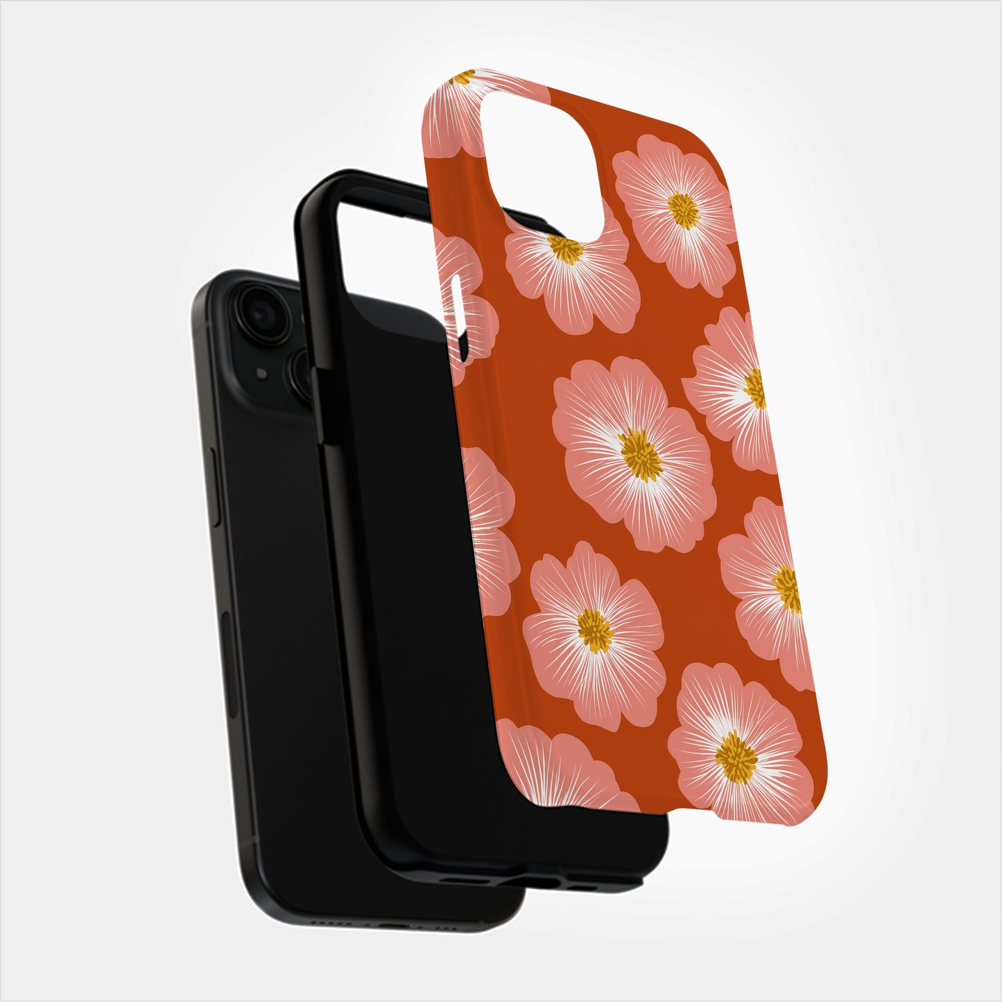 Sunset Blossom Minimalist Protective Phone Case